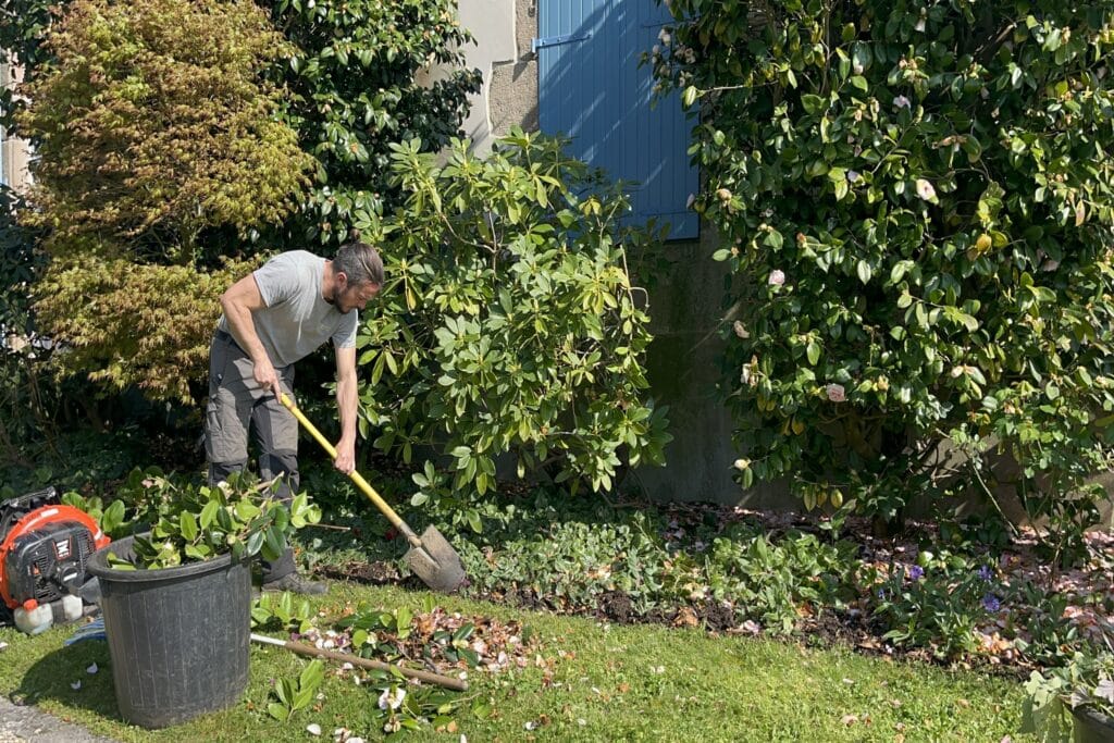 Nettoyage de massif par Guibert Paysage