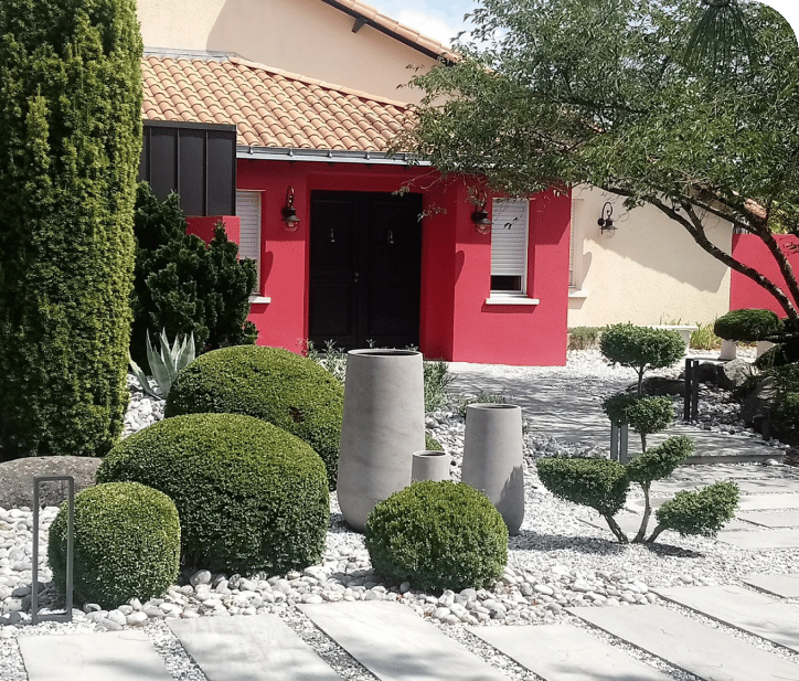 Terrassse et allées à Cholet